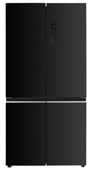 ثلاجة TCL P560BG 4 ابواب زجاج اسود